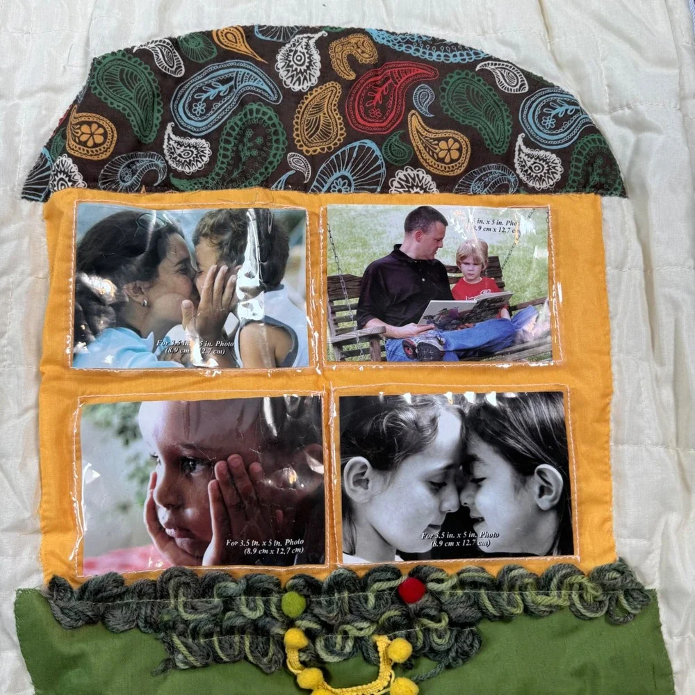 NWT Cracker Barrel Country Quilted Throw Photo Album Blanket Love Begins at Home